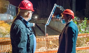 Proseguono i lavori della vasca alla foce dell'Arzilla