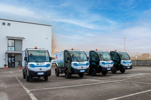 veicoli green per la pulizia del centro storico