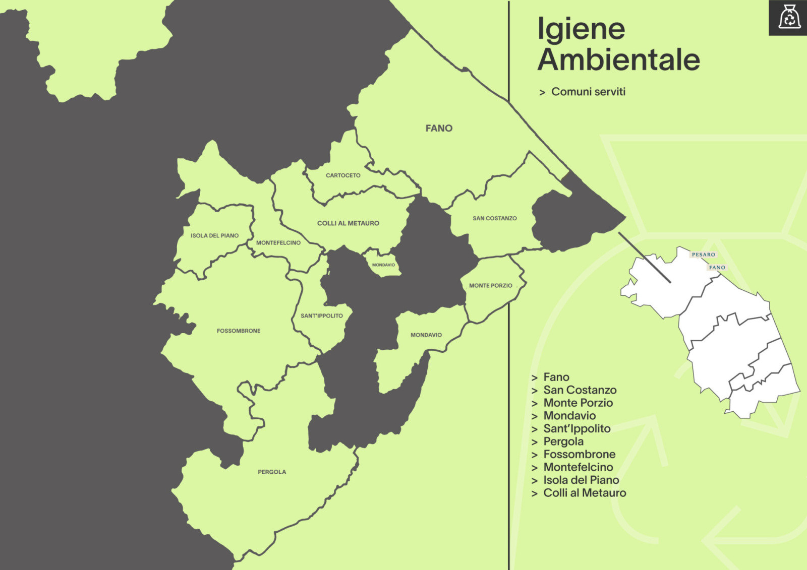 mappa igiene ambientale marche