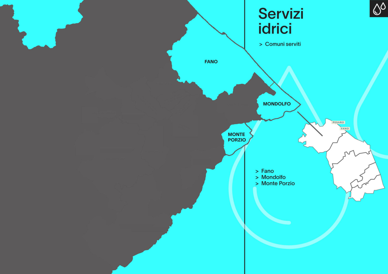 mappa servizi idrici marche